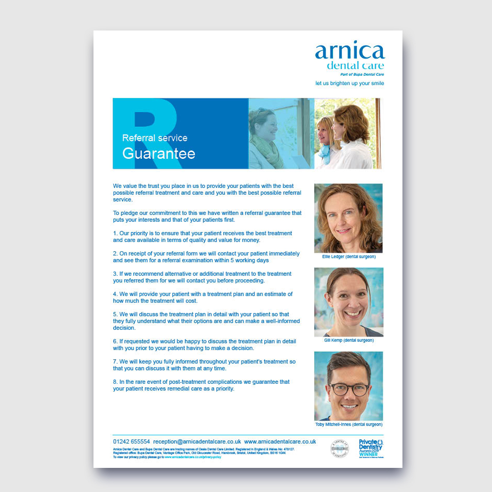 Referral Service Guarantee Cover