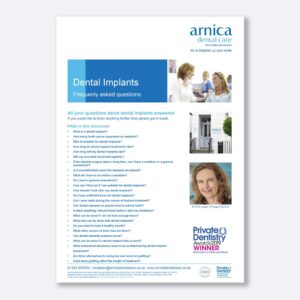 Dental Implants Frequently Asked Questions PDF Download Cover