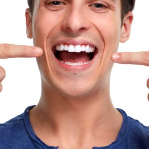 Man showing off Teeth Whitening